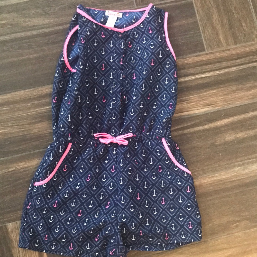 Girls anchor romper - size 10